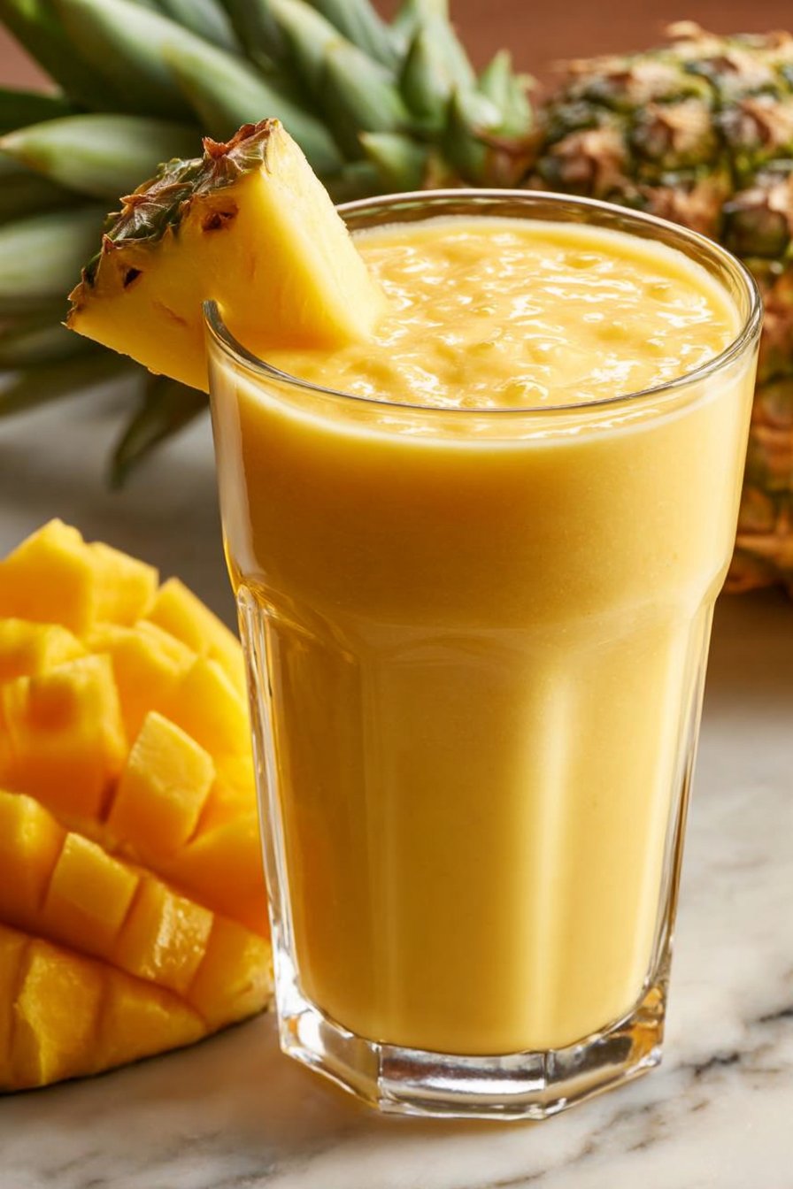 Refreshing Pineapple Mango Smoothie - A Tropical Delight!