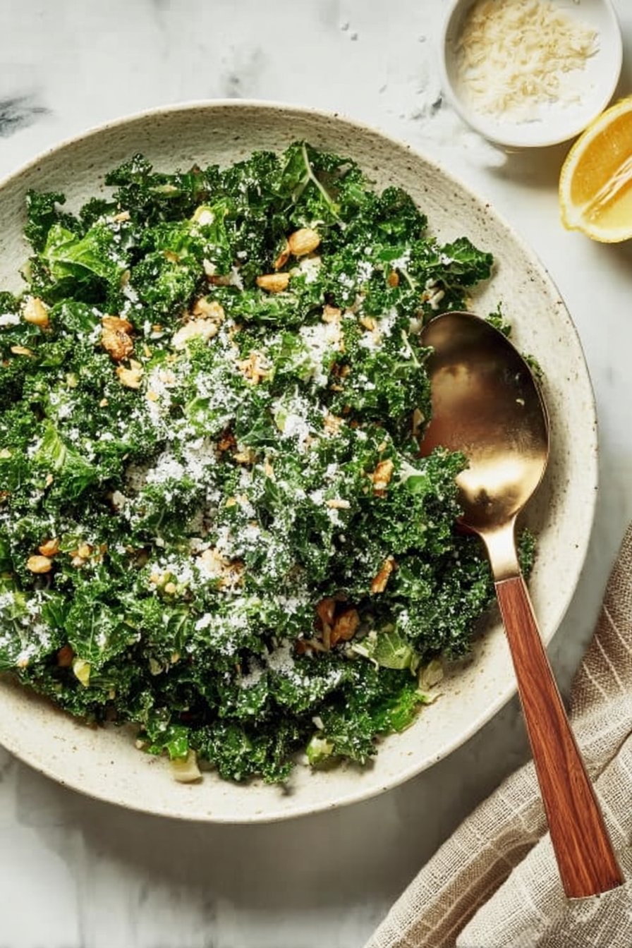 Lemon Parm Kale Salad