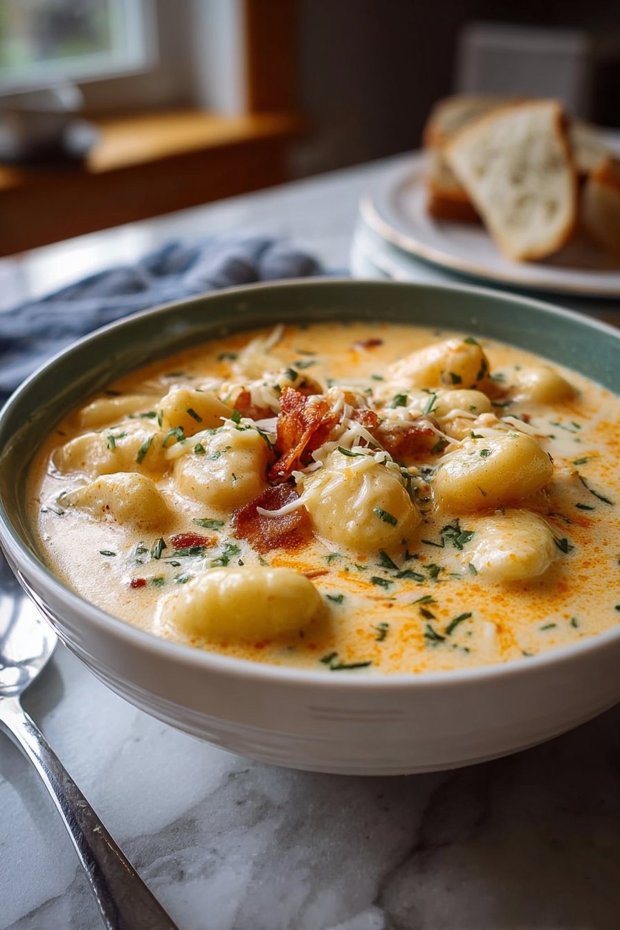 30-Minute Cheddar Gnocchi Soup: Creamy Comfort in Every Bite