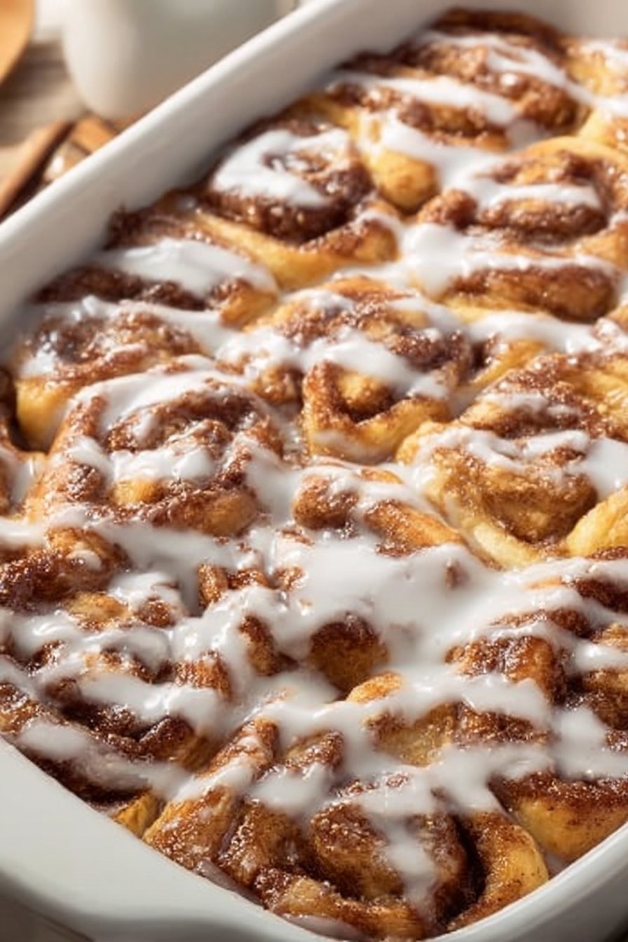 Easy Cinnamon Roll Casserole