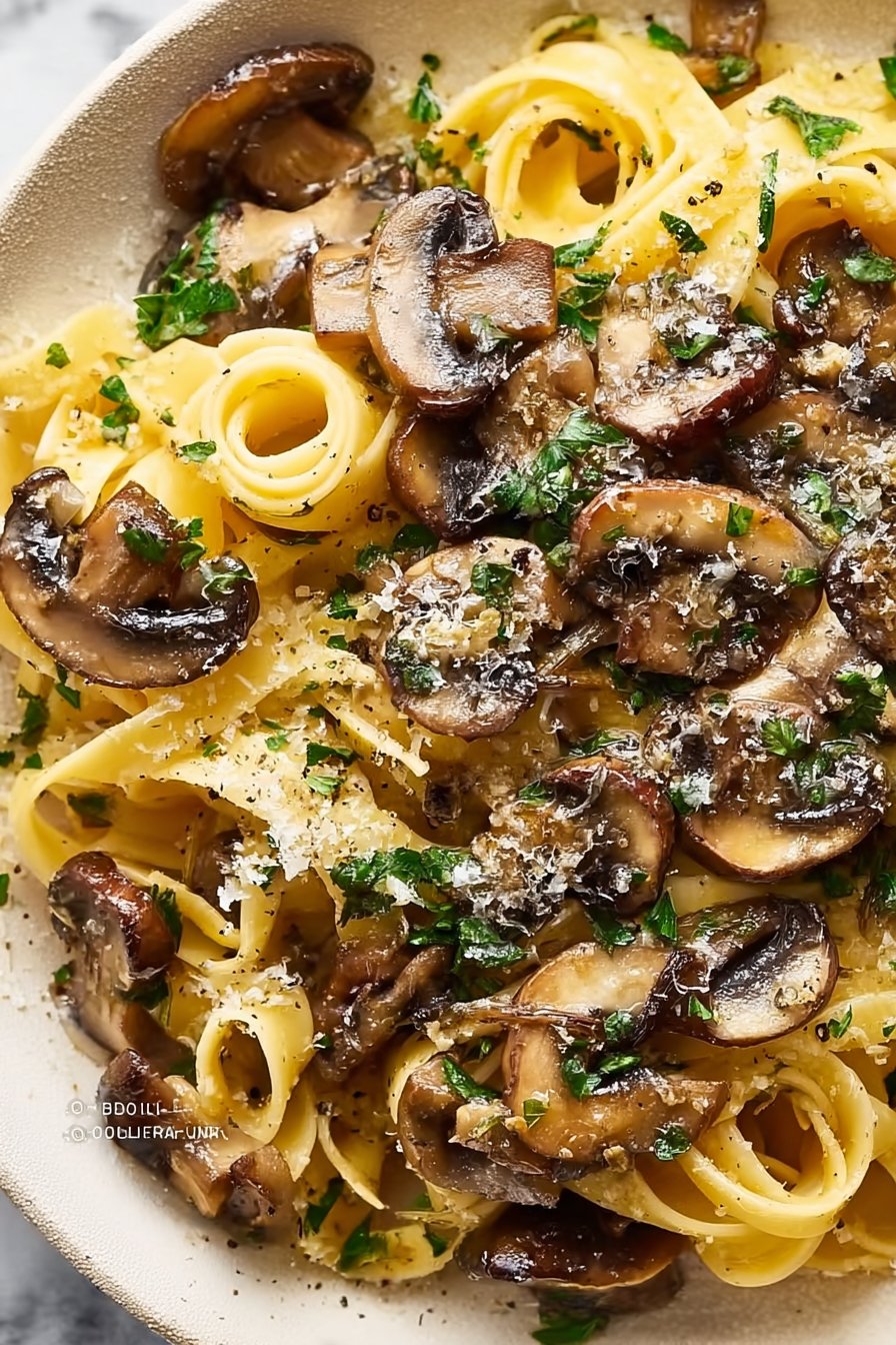 Garlic Mushroom Pasta
