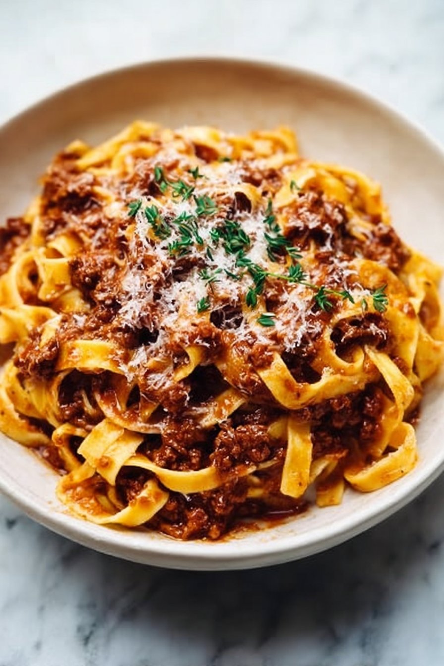 Beef Ragu with Tagliatelle