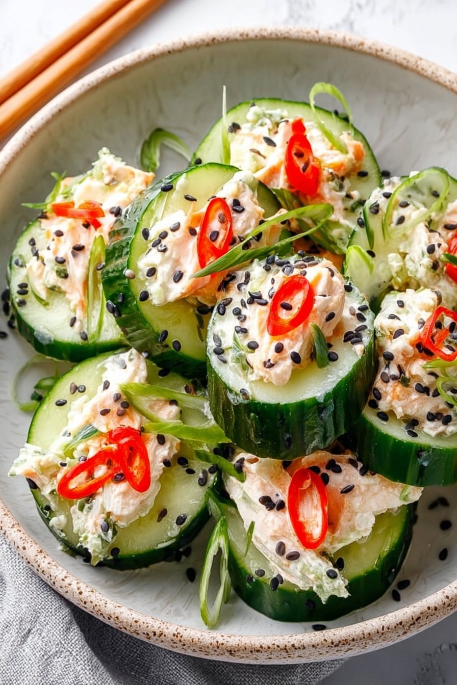 California Roll Cucumber Salad