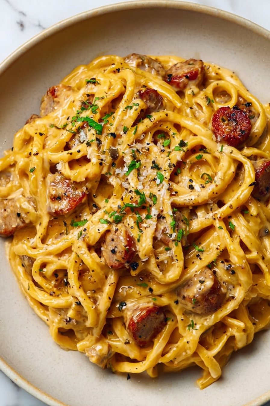 Creamy Sausage Pasta Recipe