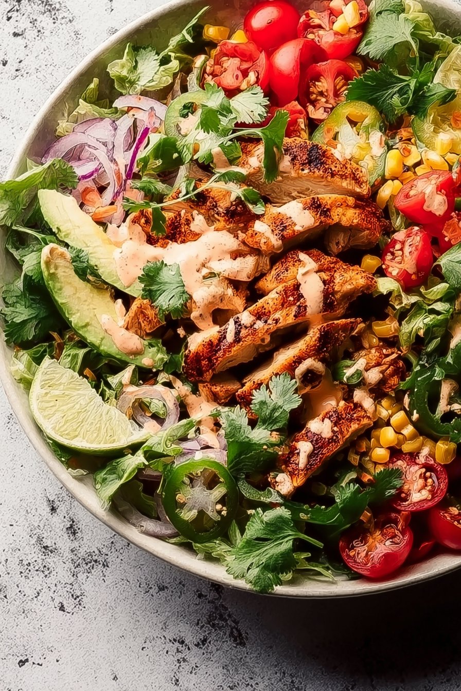 Spicy Southwest Avocado Chicken Salad