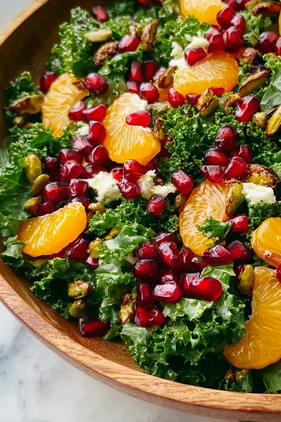 Citrus Pomegranate Kale Salad