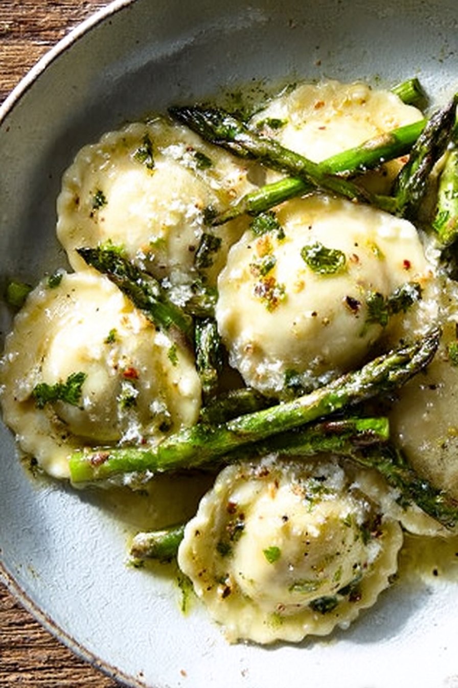 Ravioli in Lemon Parmesan Butter
