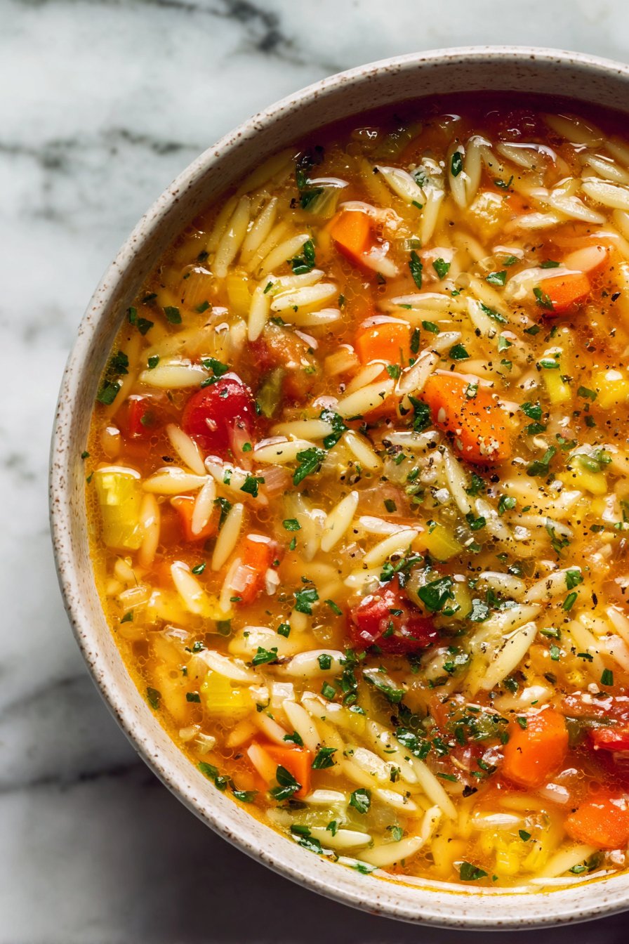 Vegetable Orzo Soup