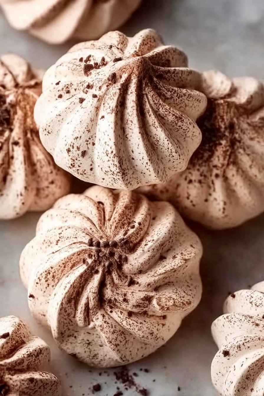 Hot Chocolate Meringue Cookies