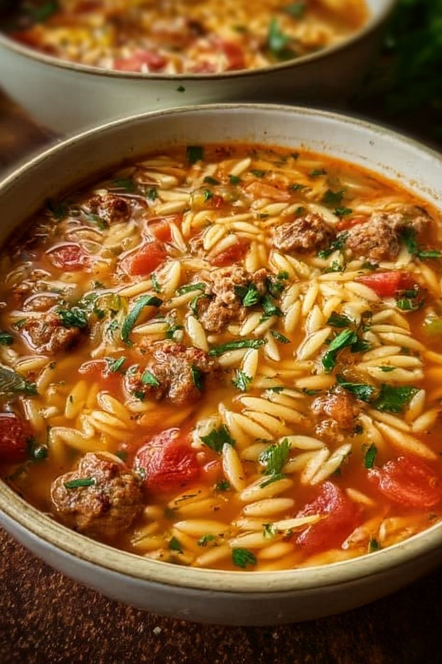 Marry Me Sausage Orzo Soup