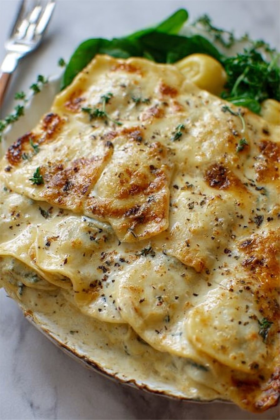 Easy White Ravioli Casserole