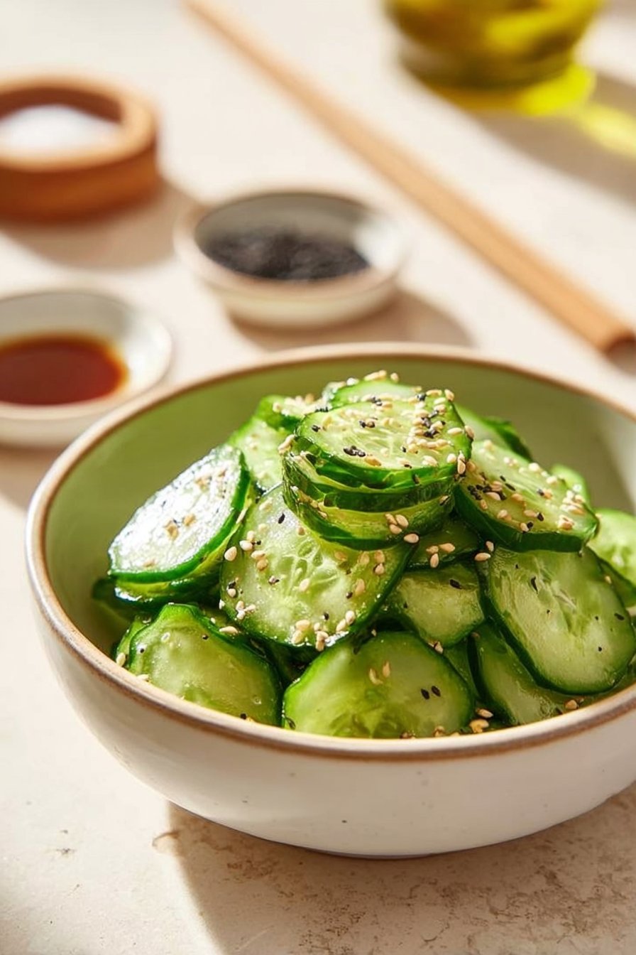 10 Minute Sunomono (Japanese Cucumber Salad)