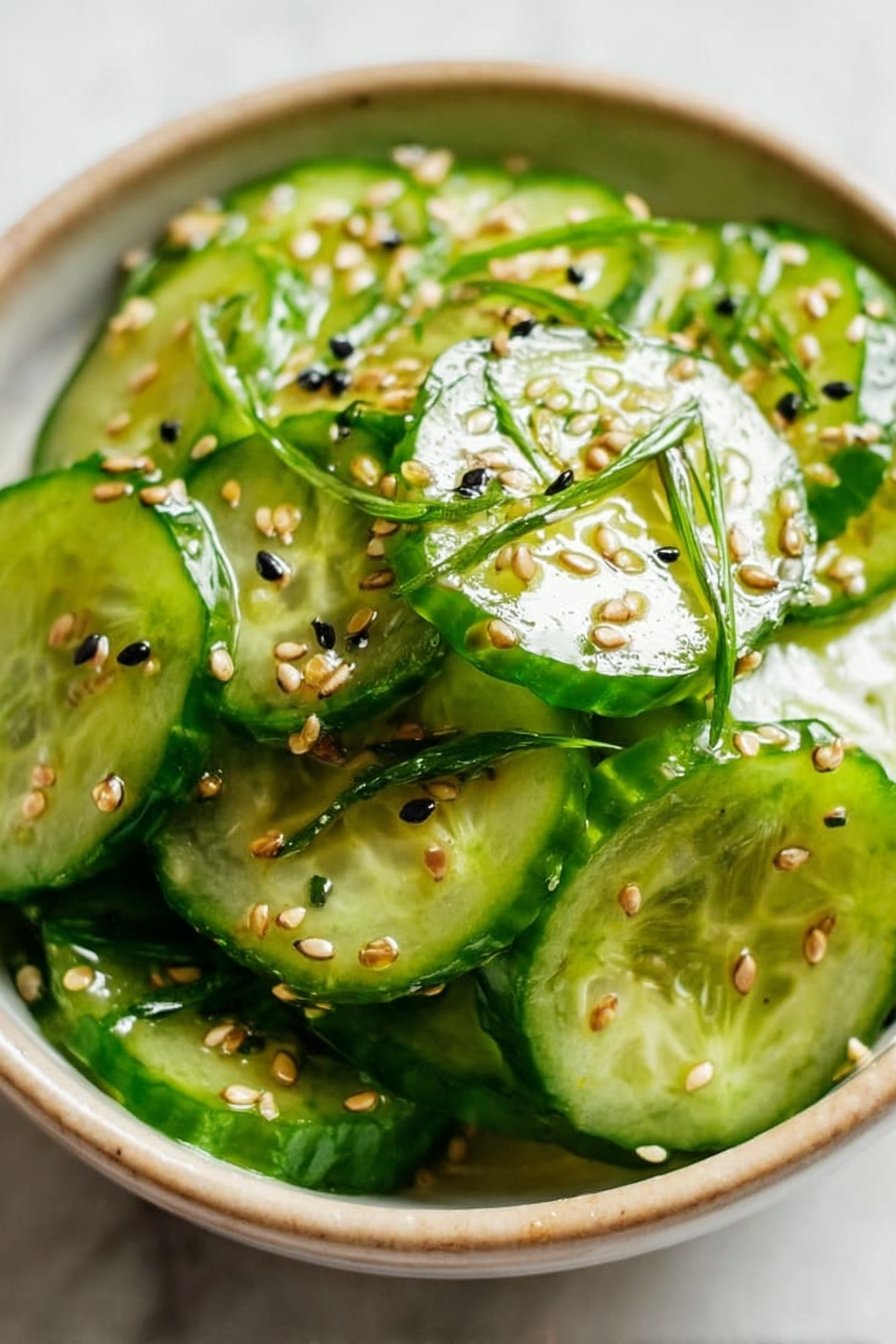 10 Minute Sunomono (Japanese Cucumber Salad)