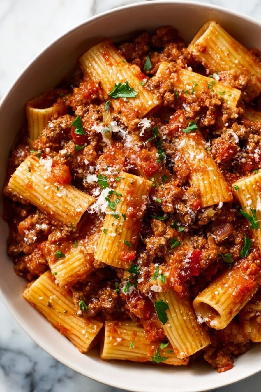 Rigatoni Bolognese