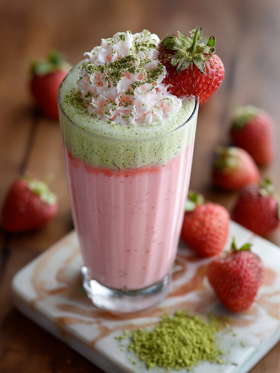 Strawberry Matcha Smoothie