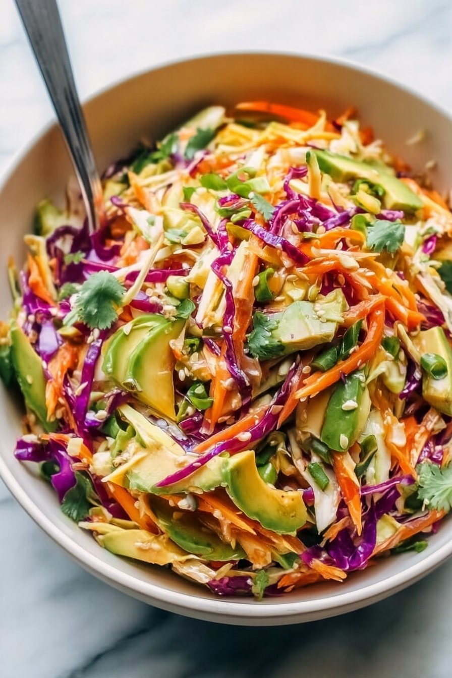 Shredded Thai Salad with Avocado