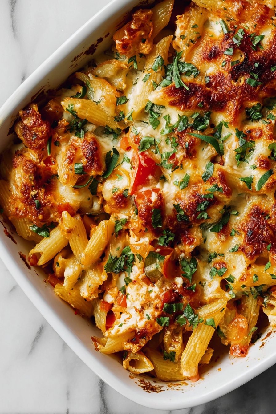 Healthy Cottage Cheese Pasta Bake With Veggies