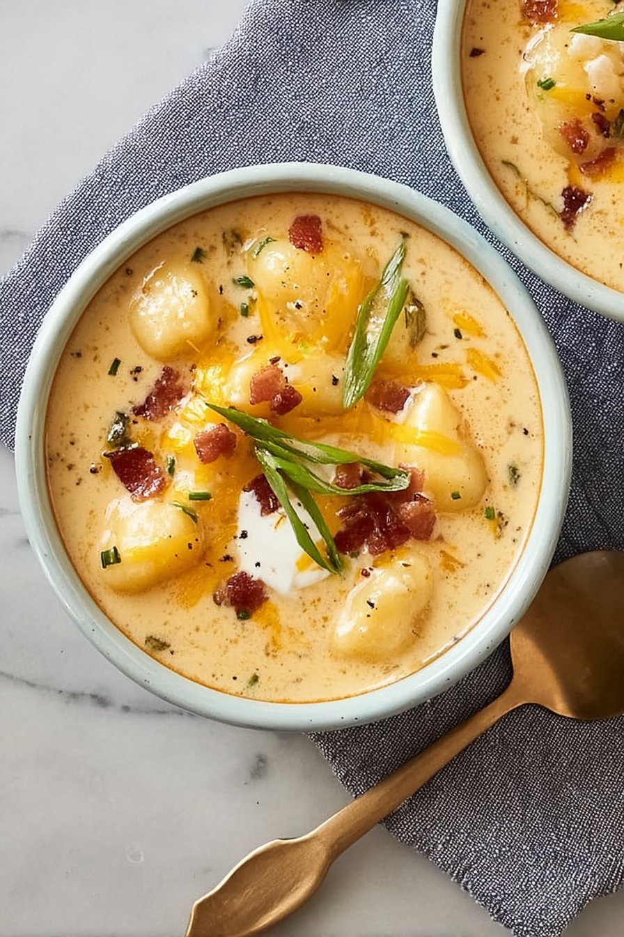 Loaded Potato Gnocchi Soup