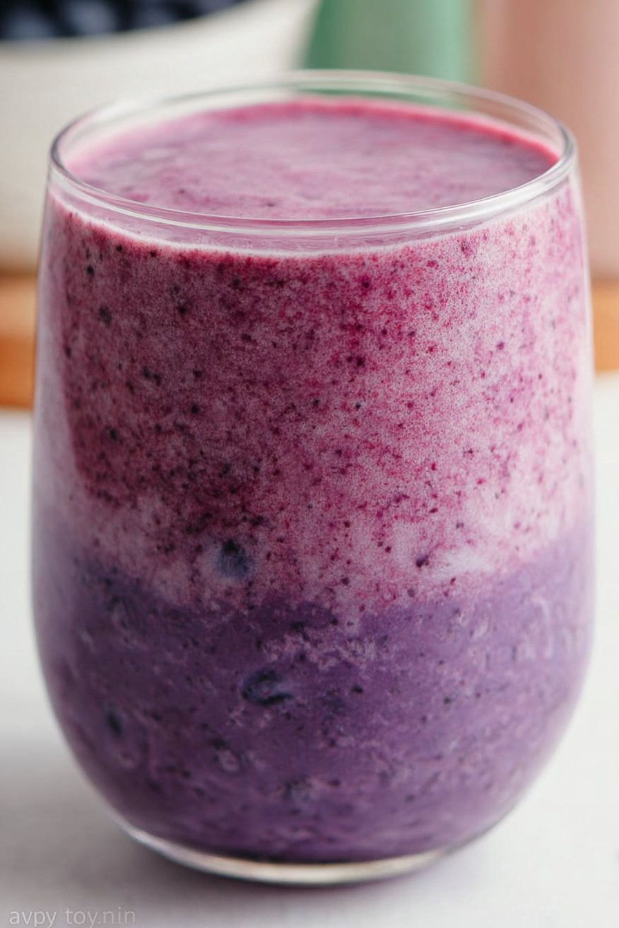 Healthy Blueberry Banana Protein Smoothie