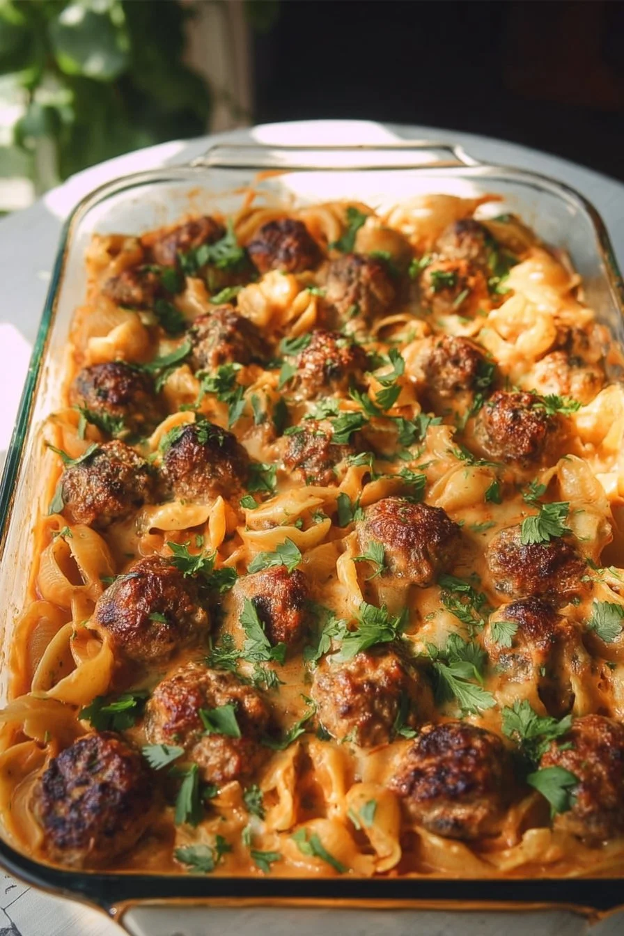 Swedish Meatball Casserole: a busy-family favorite