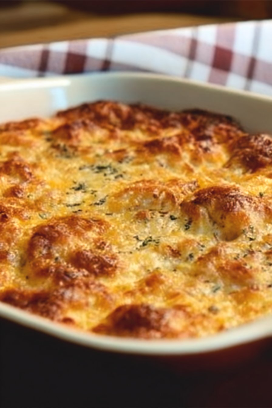 Cheesy Baked Tortellini Casserole With Meat Sauce