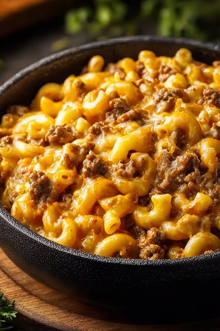 One-Pot Cheeseburger Macaroni