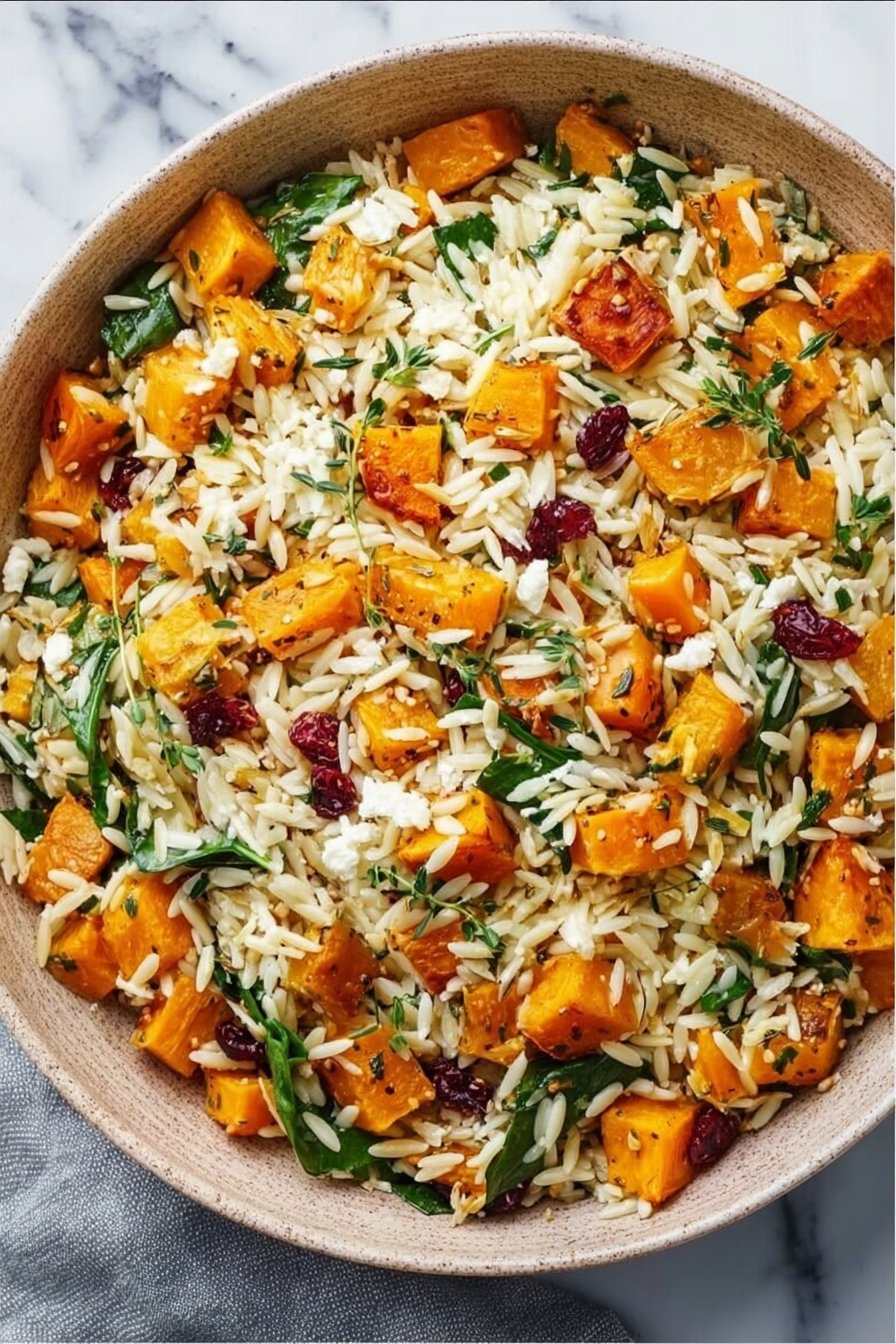 Butternut Squash Orzo Salad