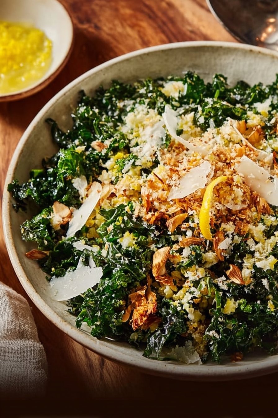 Lemon Parm Kale Salad