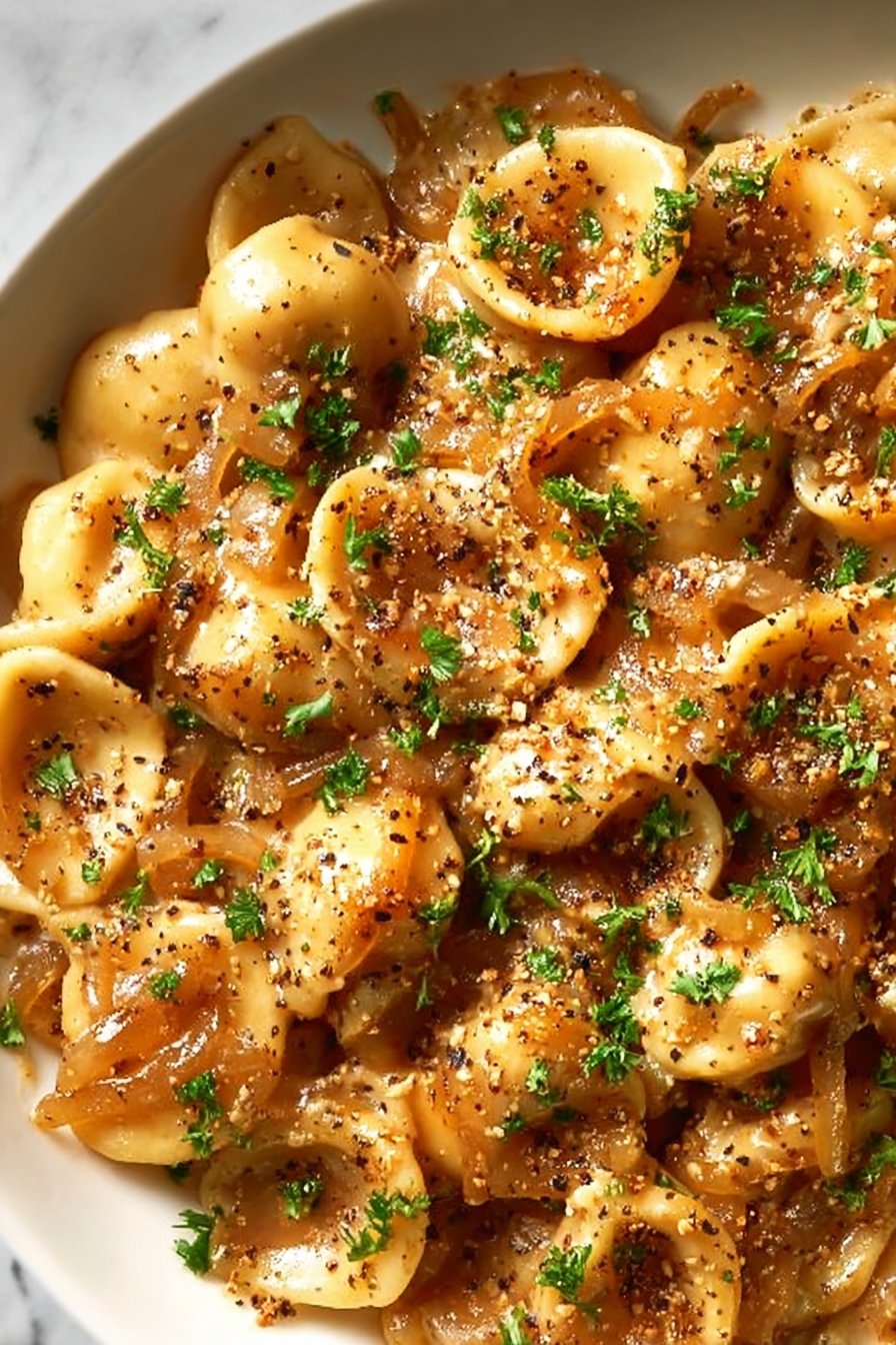 Easy French Onion Pasta