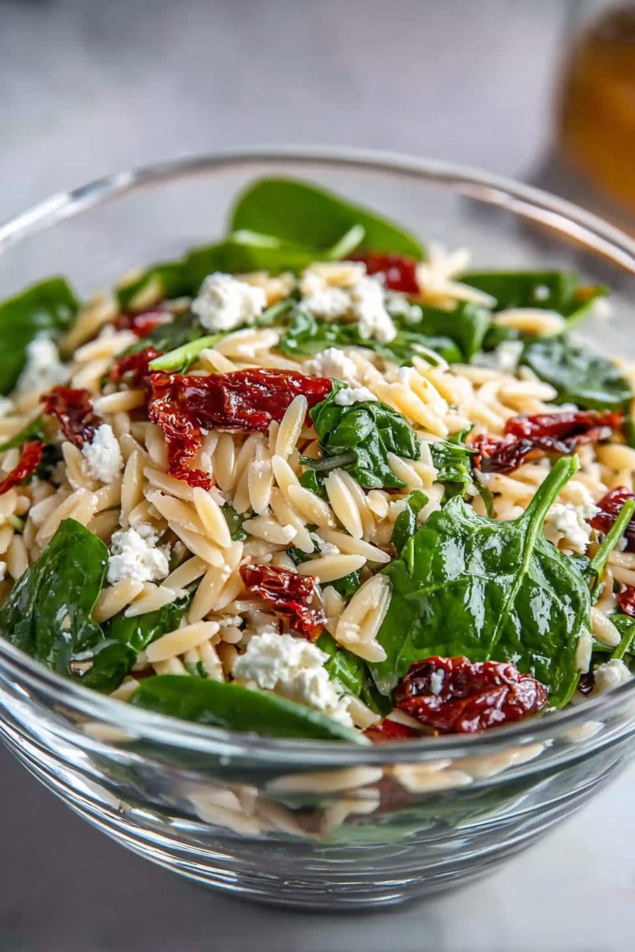 Classic Balsamic Orzo Salad - flirtyfood