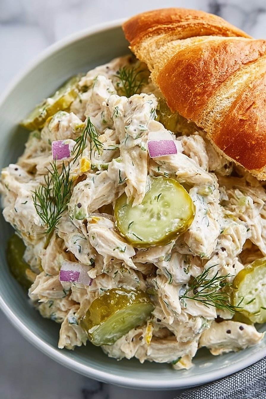 Flavored Dill Pickle Chicken Salad