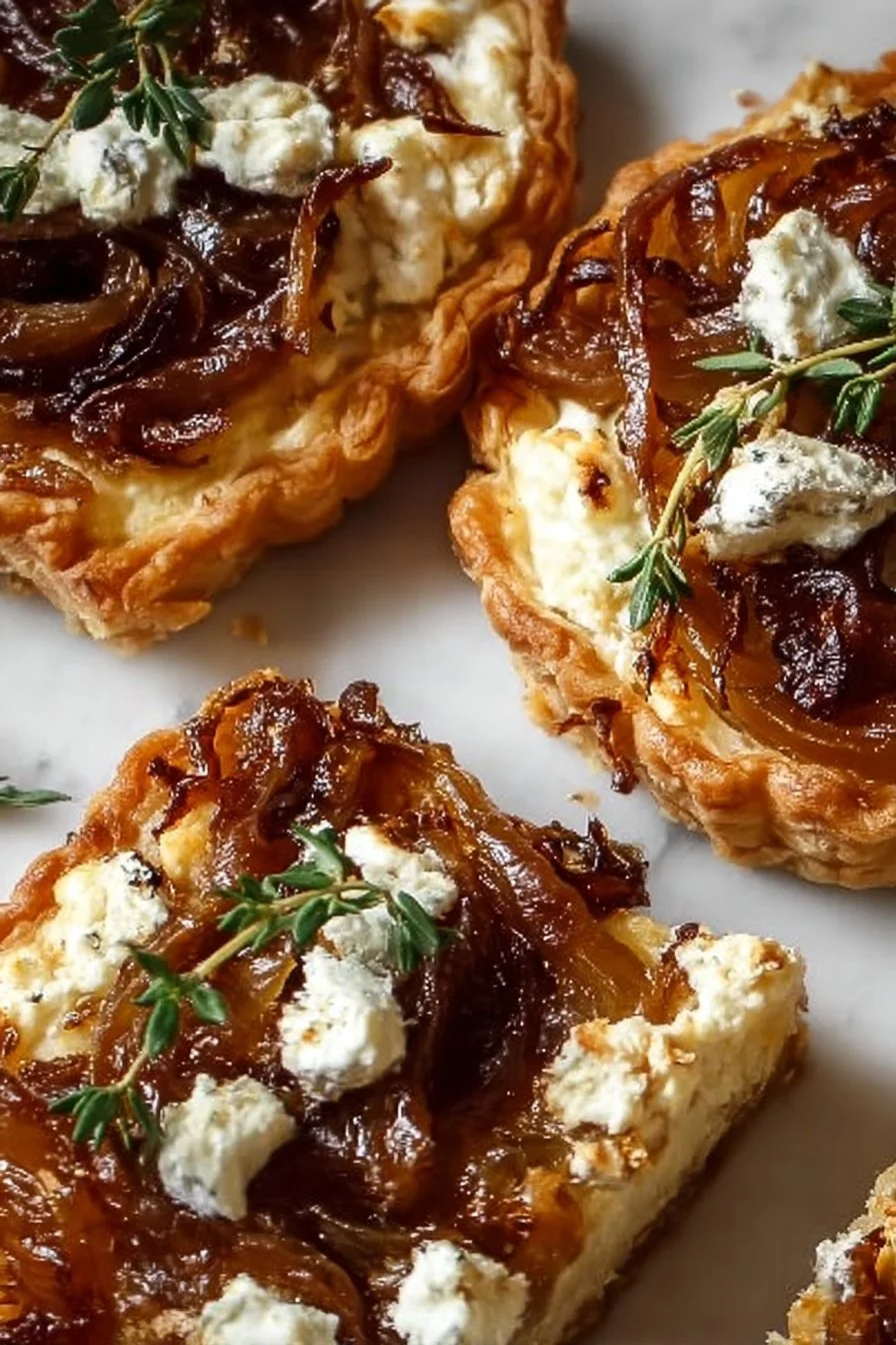 Caramelized Onion and Goat Cheese Tarts