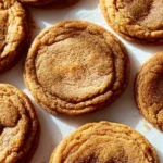 Freshly baked Cinnamon Brown Butter Cookies on a cooling rack