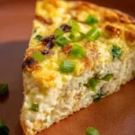Delicious crustless ricotta quiche, perfect for a healthy brunch.