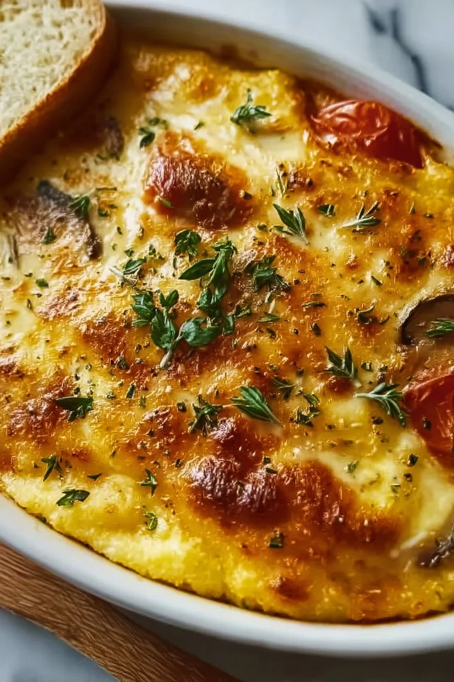 Easy Creamy Vegetable Cheese Polenta Dish You’ll Love