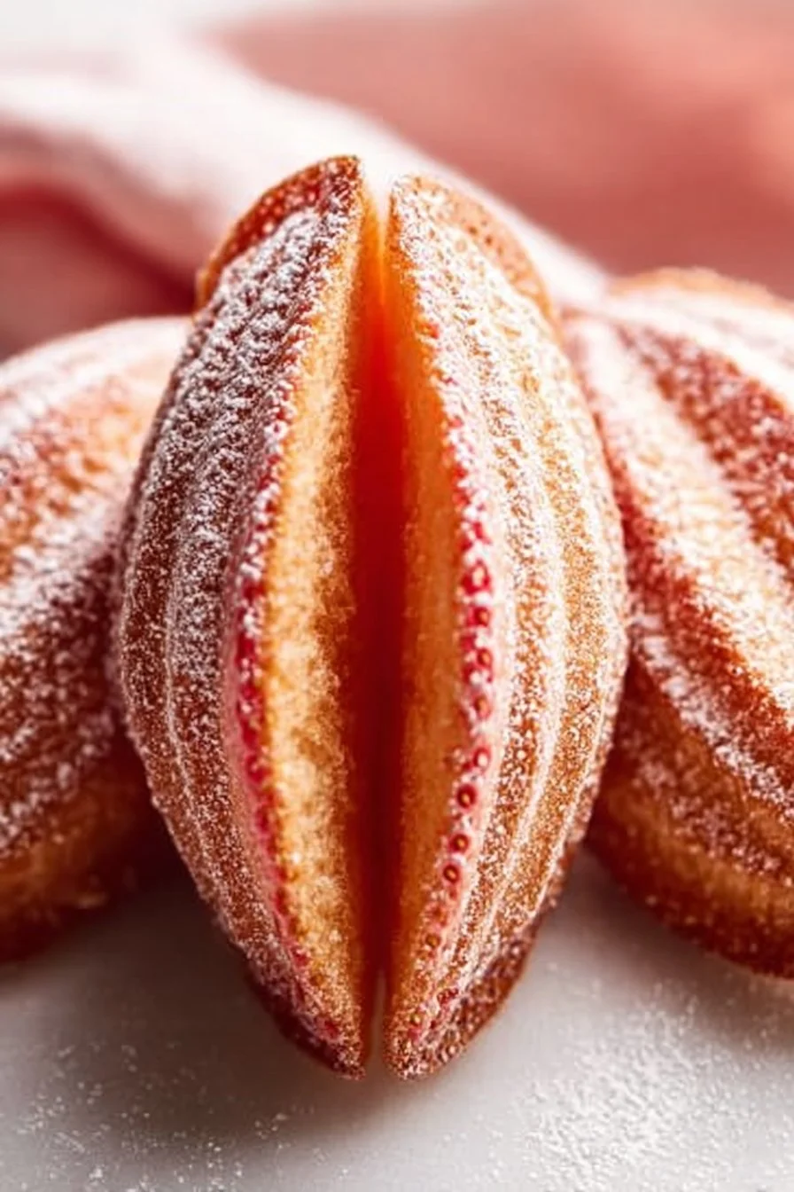 French Strawberry Madeleines