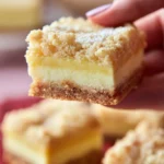 Delicious ricotta crumb bars with a crumbly topping