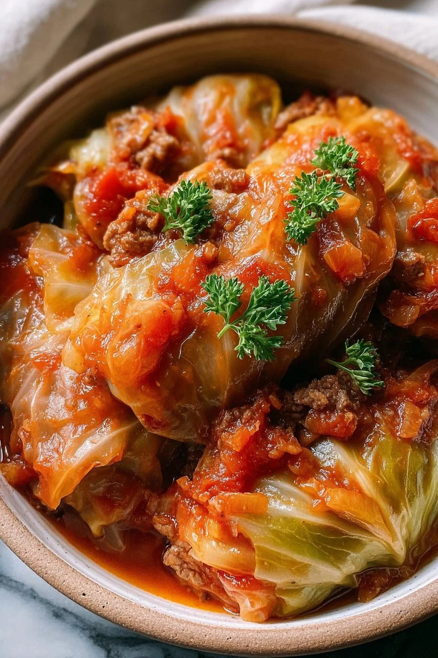 Slow Cooker Unstuffed Cabbage Rolls