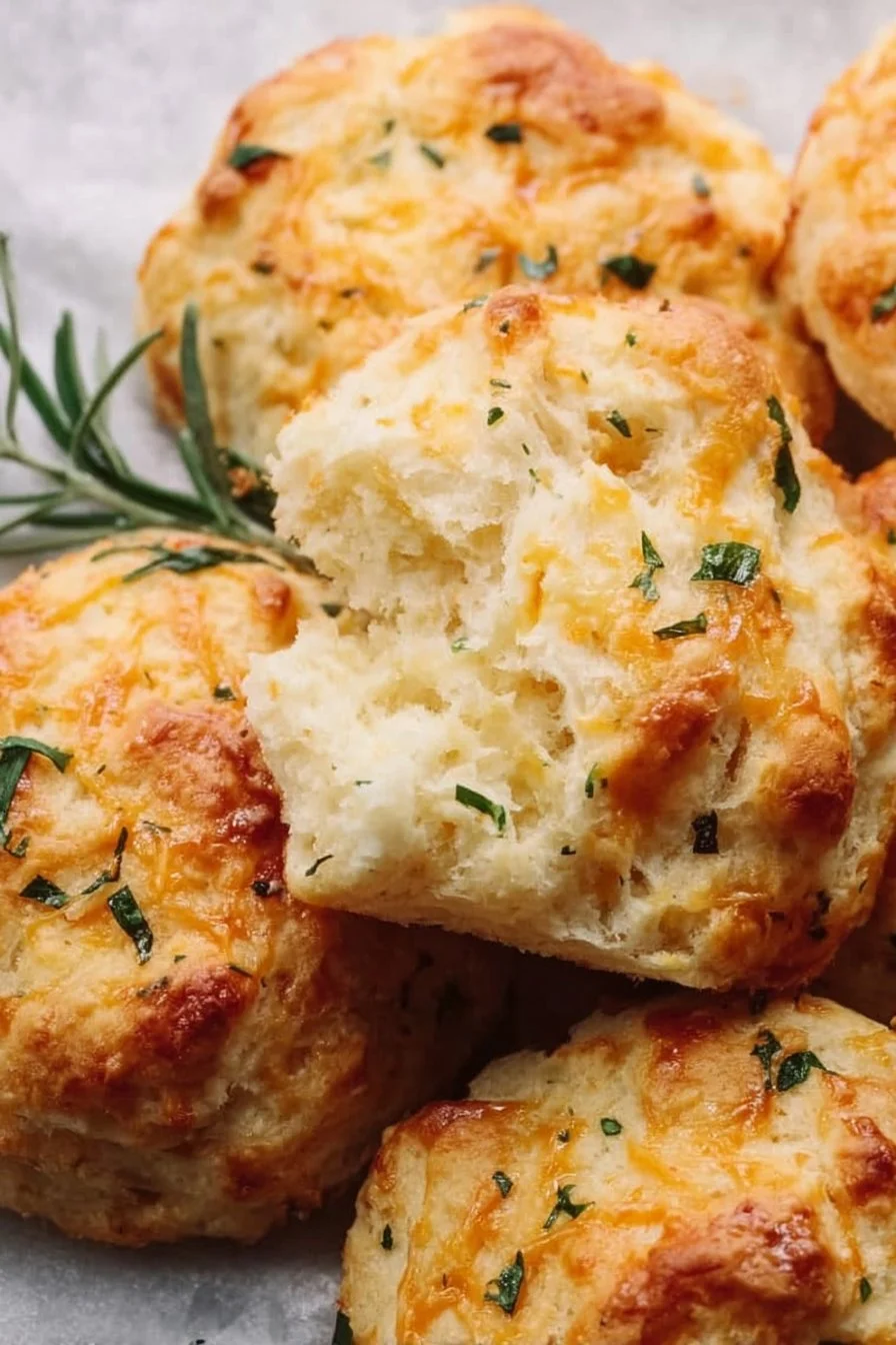 Sourdough Greek Yogurt Cheddar Biscuits
